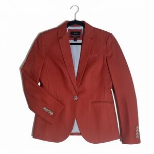J Crew Campbell Linen Blazer Women’s Sz 2 Cinnamon Brown NEW Classic nautical